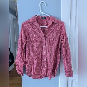 Ralph Lauren Pink Floral Button Up Shirt